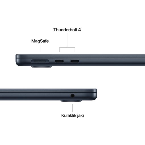 MacBook Air 13 inc M5 10CPU 10GPU 32GB 1TB Gece Yarısı Z1L8000H1