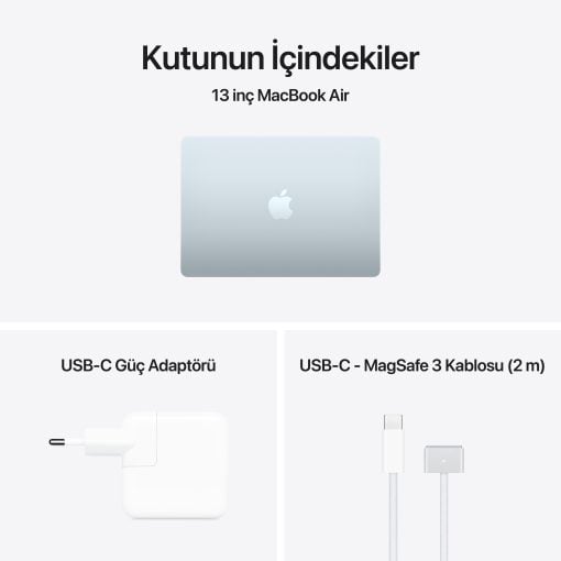 MacBook Air 13 inc M5 10CPU 10GPU 16GB 1TB Gök Mavisi MDHJ4TU/A