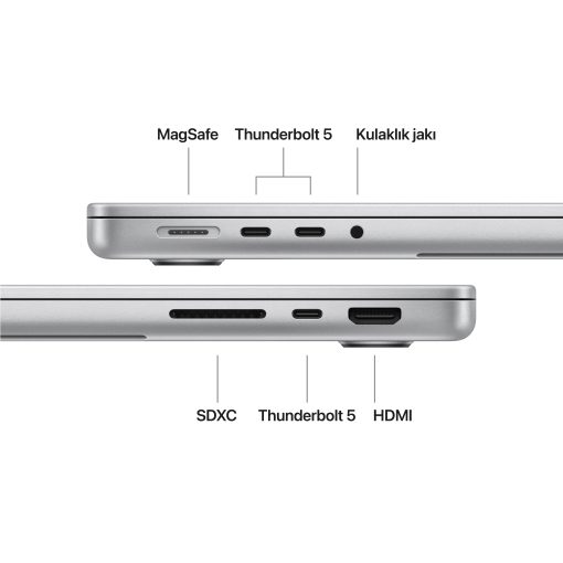 MacBook Pro 14 inc M5 Pro 15CPU 16GPU 24GB 1TB Gümüş MGDN4TU/A