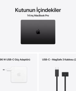 Macbook Pro 14 inç M5 Pro / Max Uzay Siyahı Kutu İçeriği