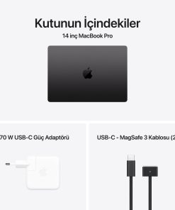Macbook Pro 14 inç M5 Uzay Siyahı Kutu İçeriği