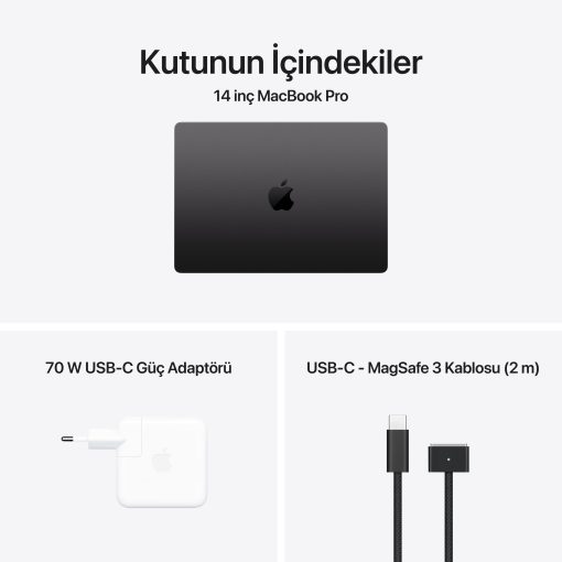 MacBook Pro 14 inc M5 Pro 18CPU 20GPU 24GB 1TB Uzay Siyahı