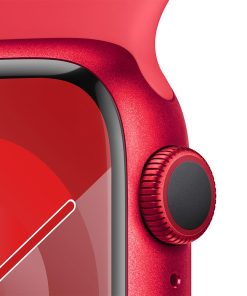 Apple Watch Series 9 41mm Red Alüminyum Red Sport Band Gps M/L MRXH3TU/A Tuş