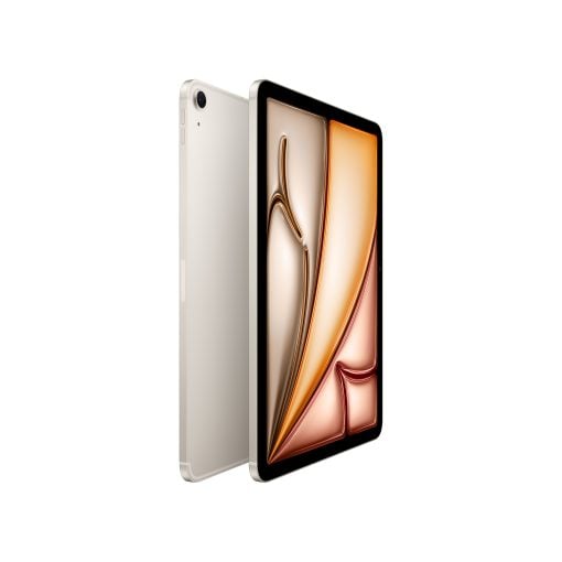 iPad Air 11 inç M4 Wi-Fi + Cellular Yıldız Işığı Yan Görünüm