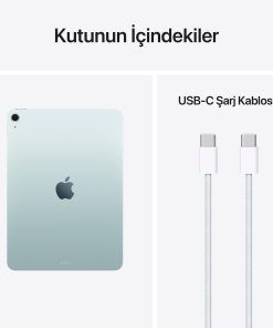 iPad Air 11 inç Wi-Fi M4 Mavi Kutu İçeriği