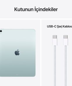 iPad Air 13 inç M4 Wi-Fi + Cellular Mavi Kutu İçeriği