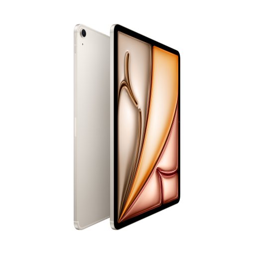 iPad Air 13 inç M4 Wi-Fi + Cellular Yıldız Işığı Yan Görünüm