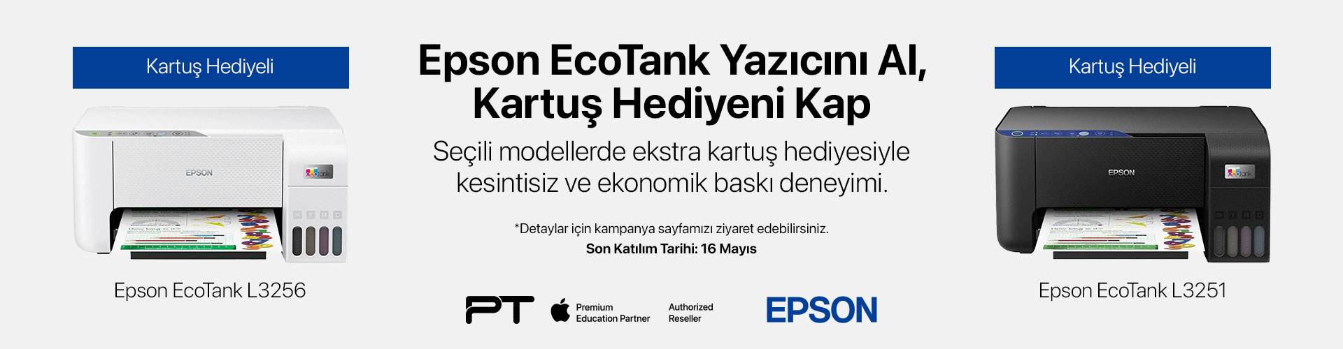 Epson Kartuş Kampanya Masaüstü Anabanner