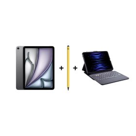 iPad Eğitim Seti 20 – iPad Air 11 128GB Uzay Grisi, Zagg Pro 2 Sarı ve Zagg Kılıf
