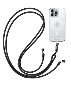 Satechi OntheGo Crossbody Lanyard Kablo Siyah ST-LOTGLK