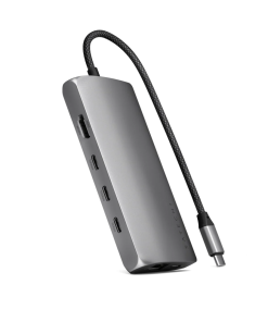 Satechi USB-C MultiPort Adaptör 8K Ethernet V3 Uzay Grisi ST-P8KEM