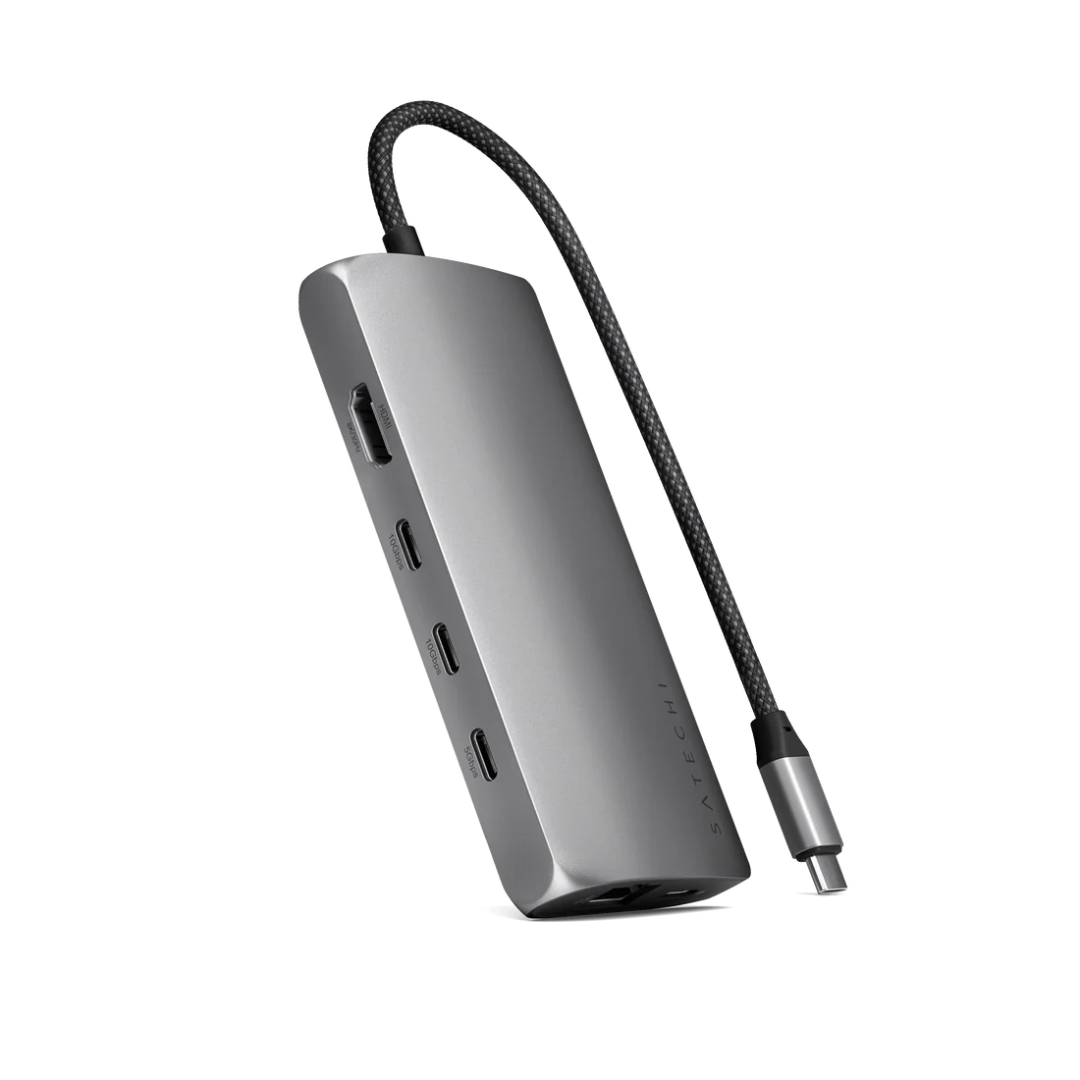 Satechi USB-C MultiPort Adaptör 8K Ethernet V3 Uzay Grisi ST-P8KEM