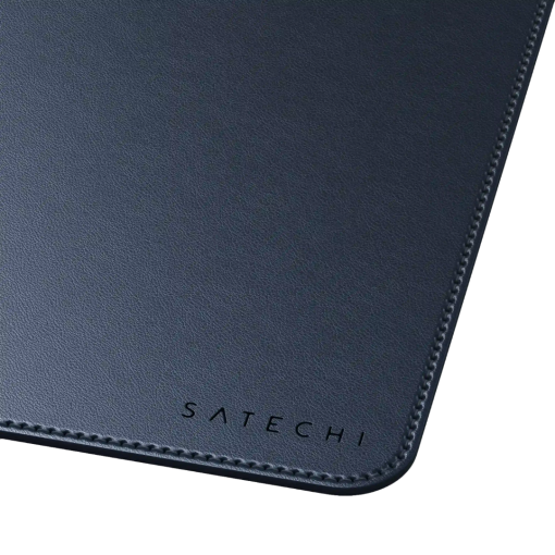 Satechi Vegan Deri Premium Masa Pad Mavi ST-LPDMB Logo