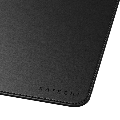 Satechi Vegan Deri Premium Masa Pad Siyah ST-LPDMK Logo