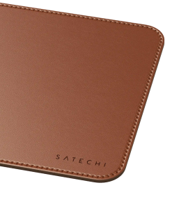 Satechi Vegan Deri Premium Mouse Pad Kahverengi ST-LMPN Logo