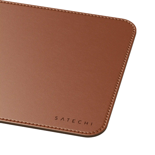 Satechi Vegan Deri Premium Mouse Pad Kahverengi ST-LMPN Logo