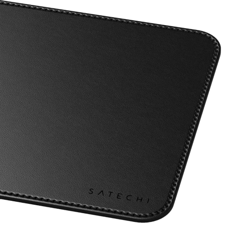 Satechi Vegan Deri Premium Mouse Pad Siyah ST-LMPK Logo