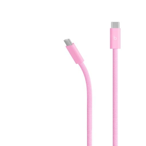 Beats USB-C – USB-C 240W Örgü Kablo (3 m) Pozitif Pembe MK8Q4EE/A Uçlar