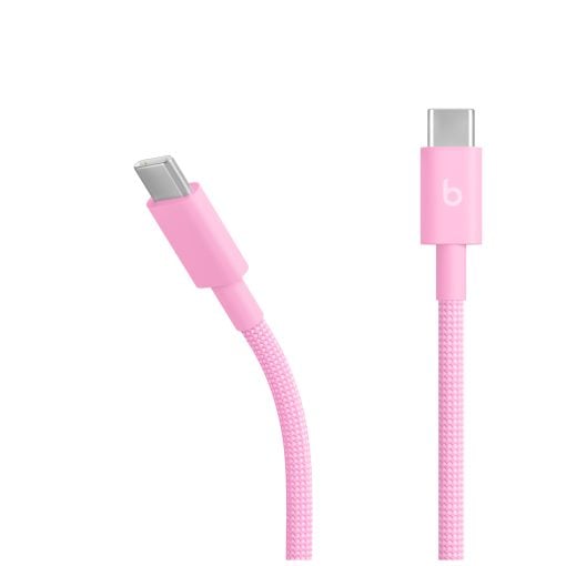 Beats USB-C – USB-C Örgü Kablo (1.5 m) Pozitif Pembe MK8P4EE/A Uc