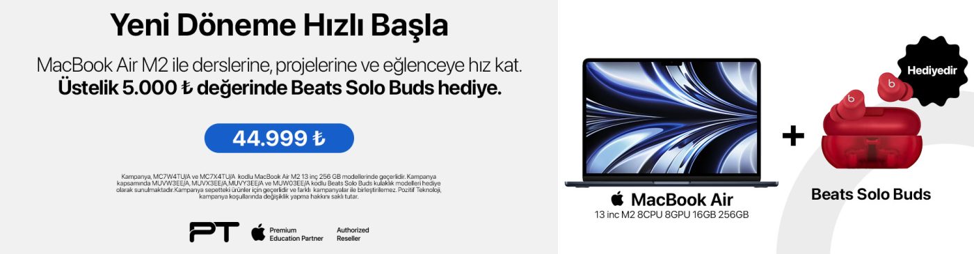 MacBook Air M2 Beats Masaüstü Anabanner