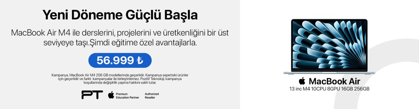 MacBook Air M4 Masaüstü Anabanner