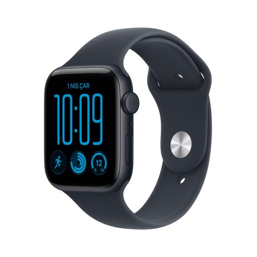 Apple Watch SE 3 GPS + Cellular Gece Yarısı Alüminyum Kasa Lacivert Spor Kordon