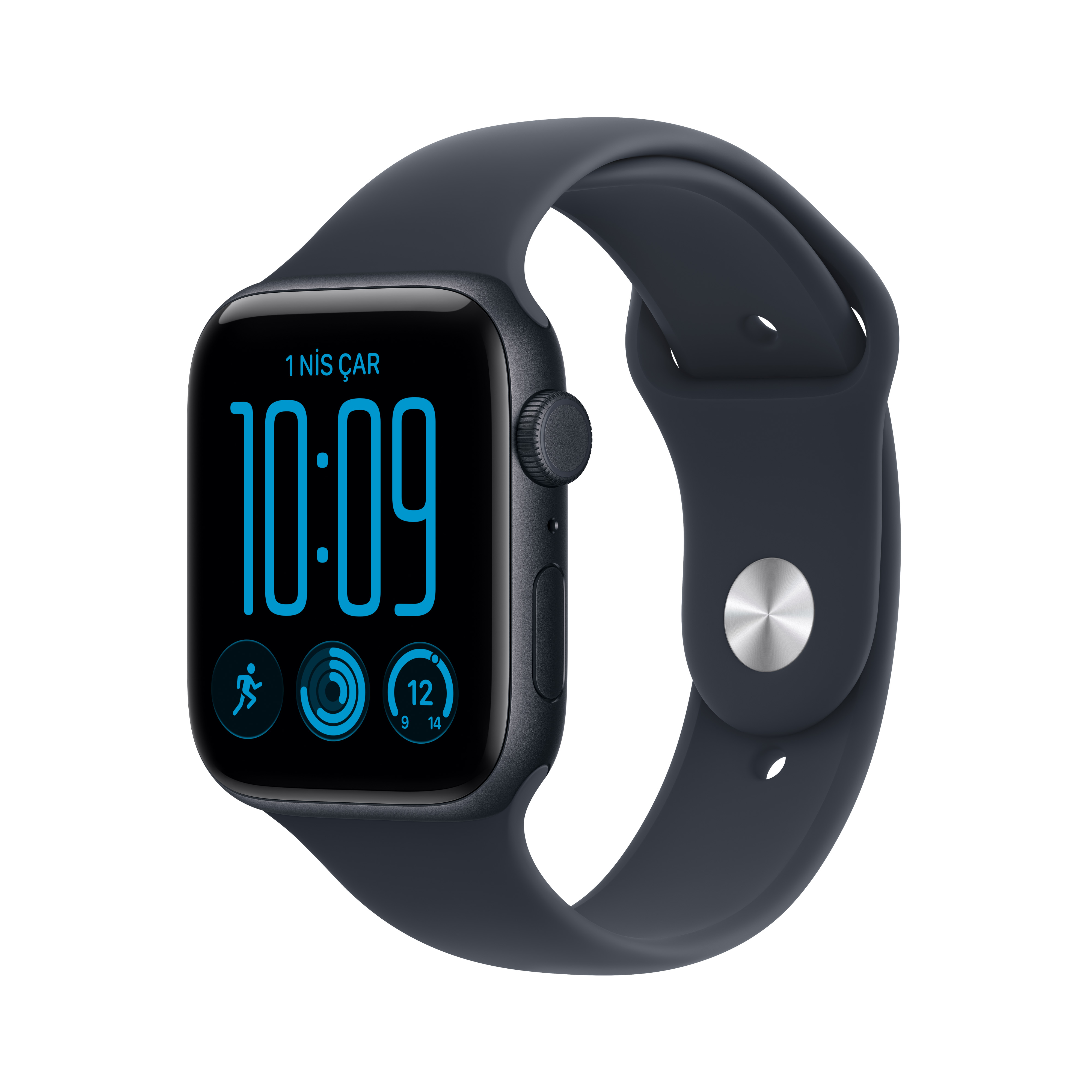 Apple Watch SE 3 GPS + Cellular Gece Yarısı Alüminyum Kasa Lacivert Spor Kordon