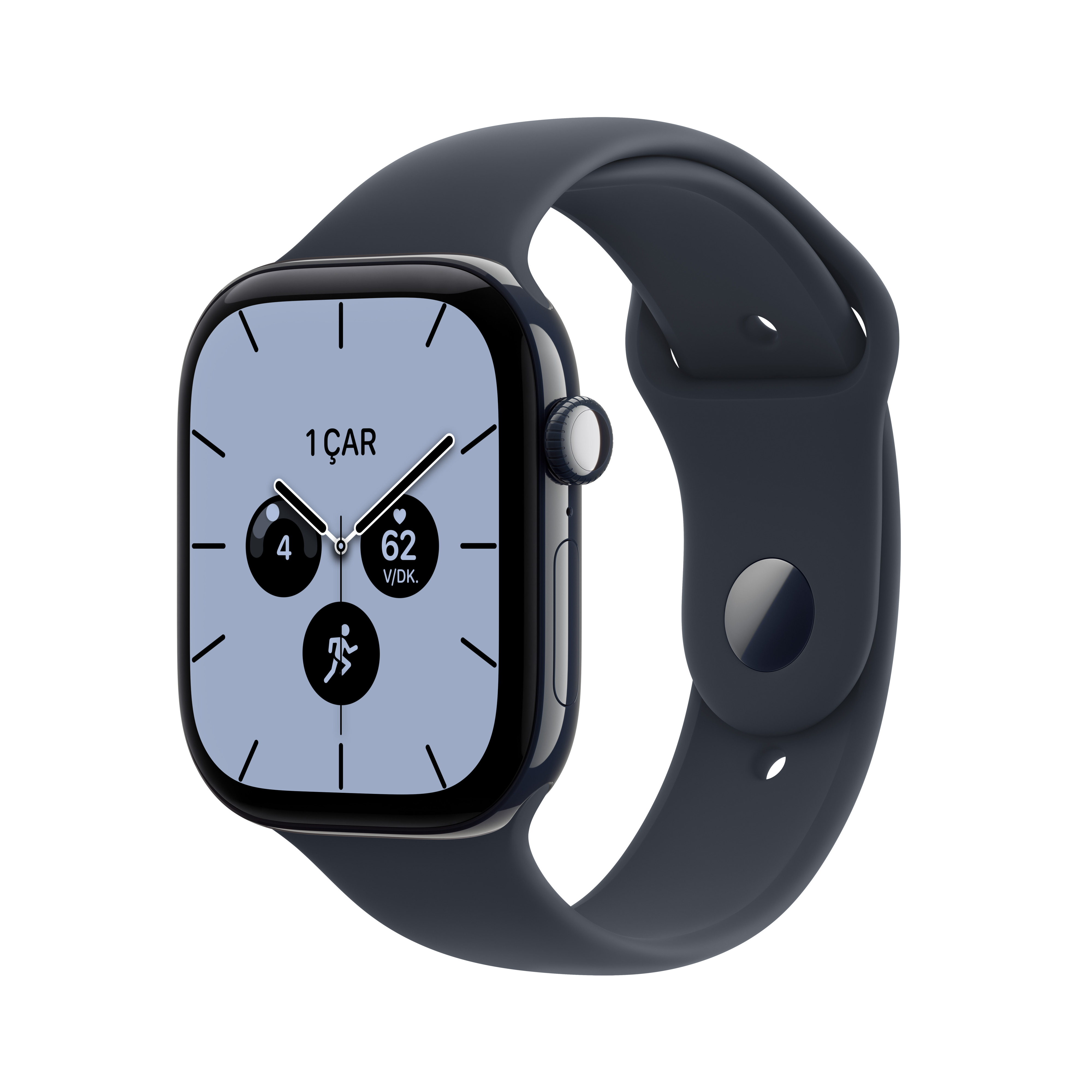 Apple Watch Series 12 GPS + Cellular 42mm Metalik Mavi Seramik Kasa Lacivert Spor Kordon S/M MJGY4TU/A