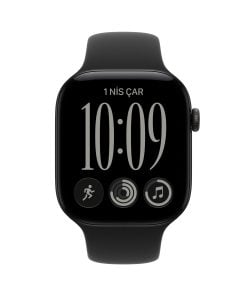 Apple Watch Series 12 Siyah Alüminyum Kasa Siyah Spor Kordon