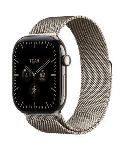 Apple Watch Series 12 Natürel Titanyum Kasa Natürel Milano Loop