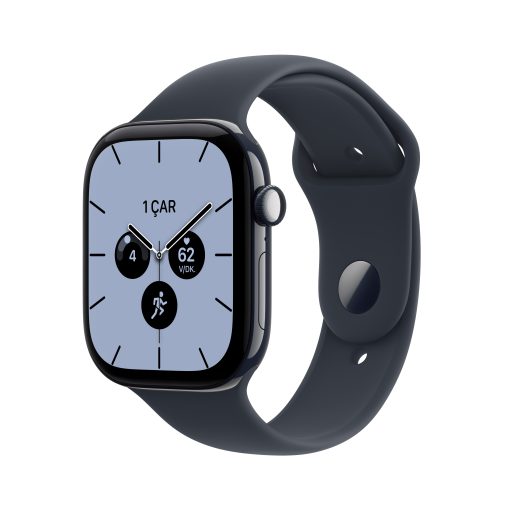 Apple Watch Series 12 GPS + Cellular Metalik Mavi Seramik Kasa Lacivert Spor Kordon