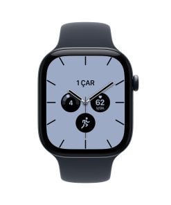 Apple Watch Series 12 GPS + Cellular Metalik Mavi Seramik Kasa Lacivert Spor Kordon Ekran