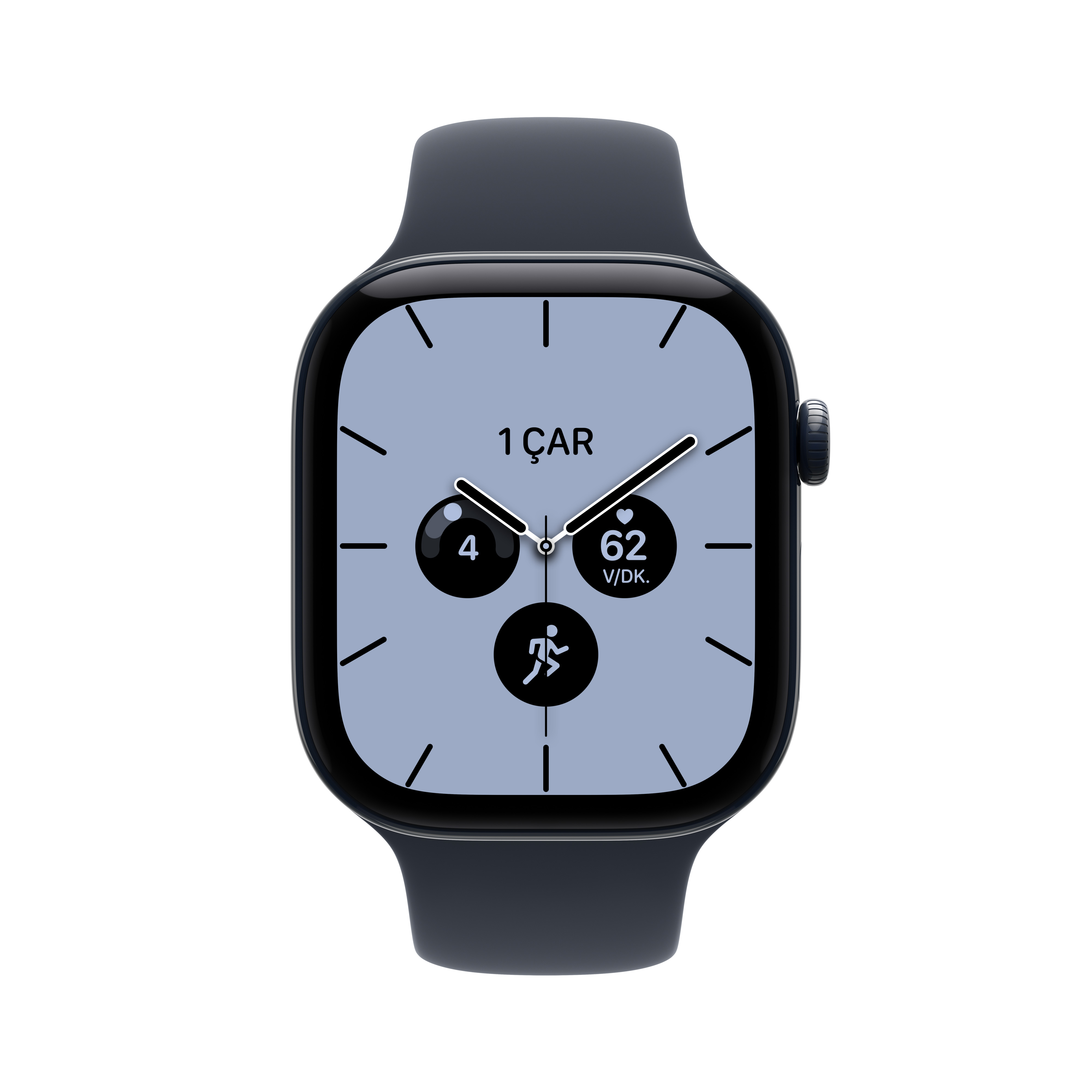 Apple Watch Series 12 GPS + Cellular Metalik Mavi Seramik Kasa Lacivert Spor Kordon Ekran