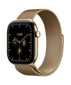 Apple Watch Series 12 Parlak Altın Rengi Titanyum Kasa Parlak Altın Rengi Milano Loop