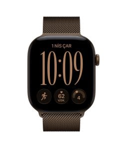 Apple Watch Series 12 Koyu Bronz Alüminyum Kasa Koyu Bronz Milano Loop Ekran