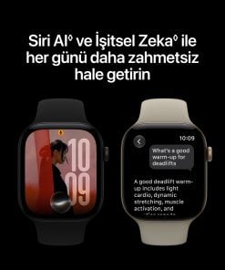 Apple Watch Series 12 Koyu Bronz Alüminyum Kasa Koyu Bronz Milano Loop Siri AI