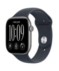 Apple Watch Series 12 Uzay Grisi Alüminyum Kasa Lacivert Spor Kordon
