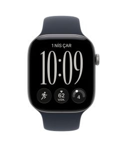 Apple Watch Series 12 Uzay Grisi Alüminyum Kasa Lacivert Spor Kordon Ekran
