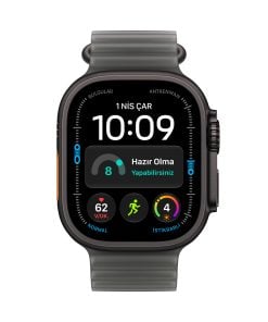 Apple Watch Ultra 4 GPS + Cellular 49mm Siyah Titanyum Kasa Buzlu Siyah Ocean Kordon