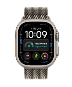 Apple Watch Ultra 4 GPS + Cellular 49mm Natürel Titanyum Kasa Natürel Titanyum Milano Loop Ekran