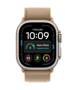 Apple Watch Ultra 4 GPS + Cellular 49mm Natürel Titanyum Kasa Kum Beji Trail Loop Ekran