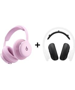 Beats Ses Paketi - Beats 360 Pembe Kulaklık ve Siyah UltraPlush Yastık