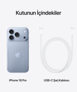 iPhone 18 Pro Buzul Rengi Kutu İçeriği