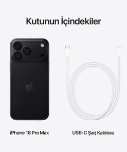 iPhone 18 Pro Max Kutu İçeriği