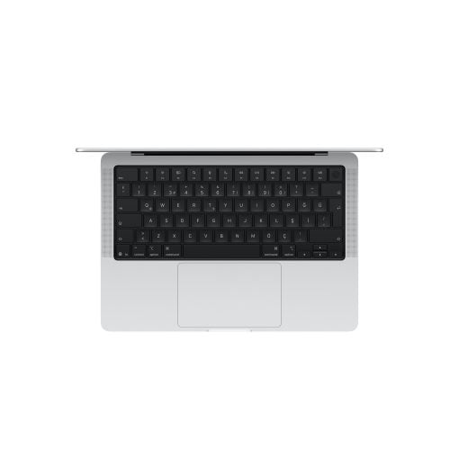 MacBook Pro PROLED XDR Ekran M5 Pro Max 14 inç Gümüş Klavye