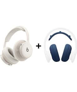 Beats Ses Paketi - Beats 360 Bulut Beyazı Kulaklık ve Lacivert Performans Örgülü Yastık