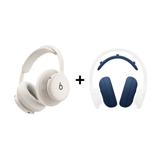 Beats Ses Paketi - Beats 360 Bulut Beyazı Kulaklık ve Lacivert Performans Örgülü Yastık