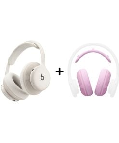 Beats Ses Paketi - Beats 360 Bulut Beyazı Kulaklık ve Pembe Performans Örgülü Yastık