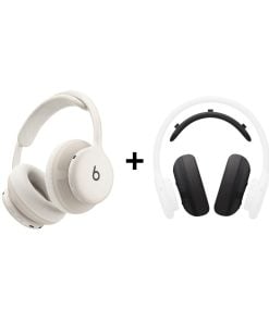 Beats Ses Paketi - Beats 360 Bulut Beyazı Kulaklık ve Siyah Performans Örgülü Yastık