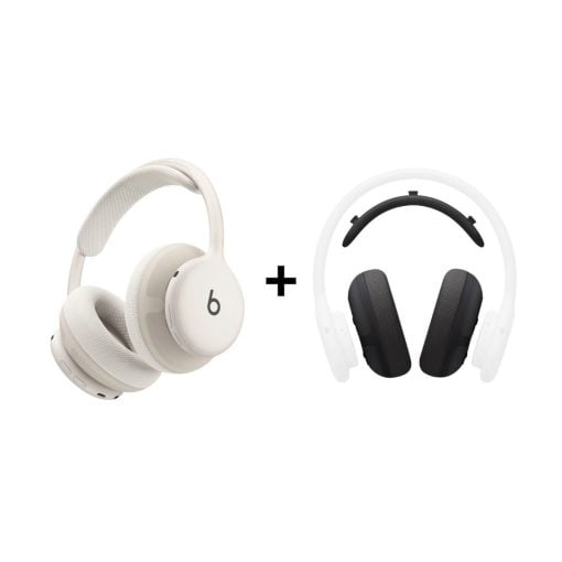 Beats Ses Paketi - Beats 360 Bulut Beyazı Kulaklık ve Siyah Performans Örgülü Yastık